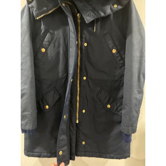 J. Crew Perfect Winter Parka Women’s Small Water Black Hooded Snow Ski Jacket XS - Picture 3 of 9